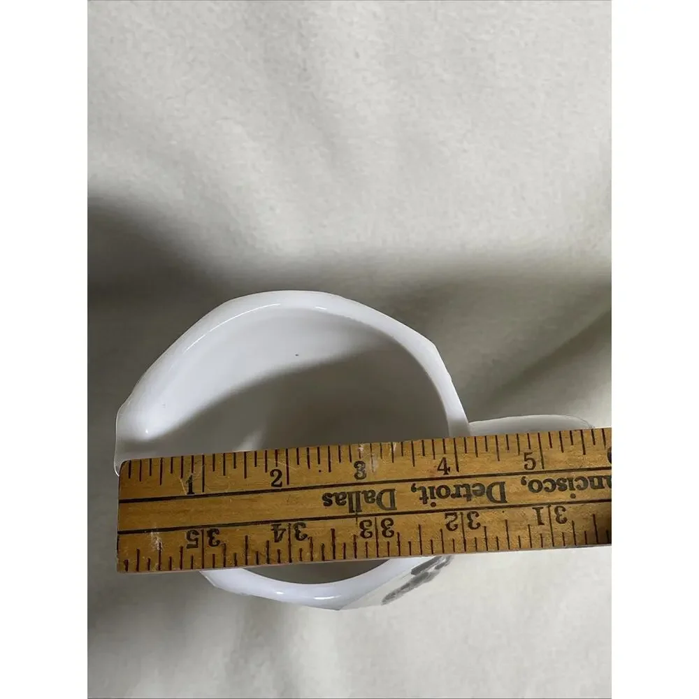 Vintage Westmoreland Milk Glass Paneled 8